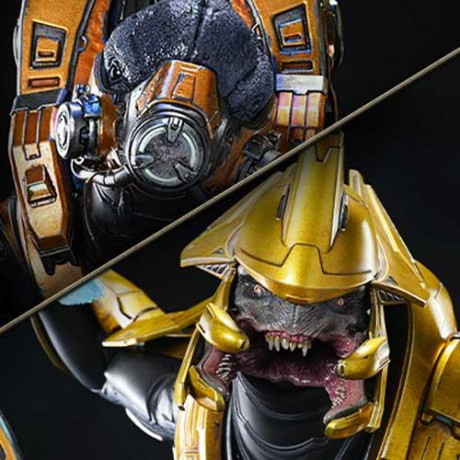 アルティメットプレミアムマスターライン Halo: Campaign Evolved エリート・ジーロット＆グラント・マイナー（コヴナント・アサルト） ボーナス版
