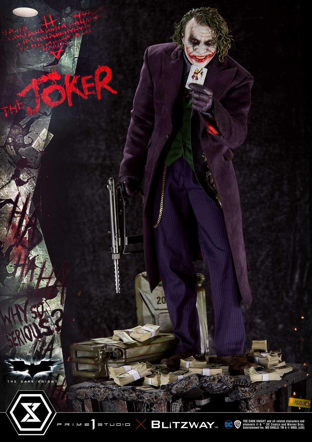 THE DARK KNIGHT ジョーカー【美品】 Joker Statua da Collezione FanArt, The Dark Knight Figure, Heath